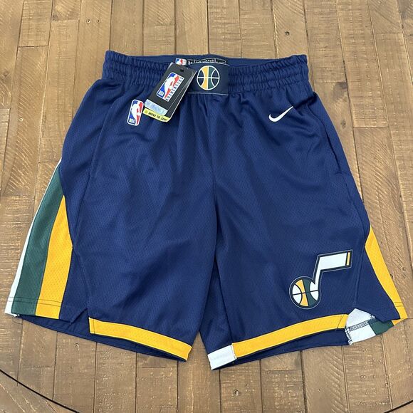NWT Nike Utah Jazz Icon Edition Swingman Basketball Shorts Sz Men's Small - Picture 1 of 5